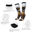 thumbnail image 3 of Pofeuu Cat In Sun Hat Print Stockings, Adult Running Hiking Socks for Youth and Adult, 3 of 6