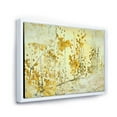 thumbnail image 3 of Designart 'Abstract Yellow Flower Grunge Art' Modern Framed Canvas Wall Art Print, 3 of 5
