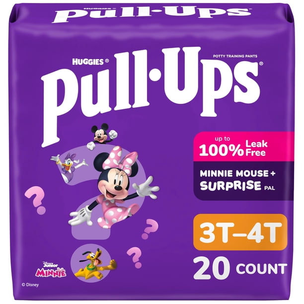 Pantalones de Entrenamiento Pull-Ups para Niñas 3T-4T (14-18 kg) Paquete de 20