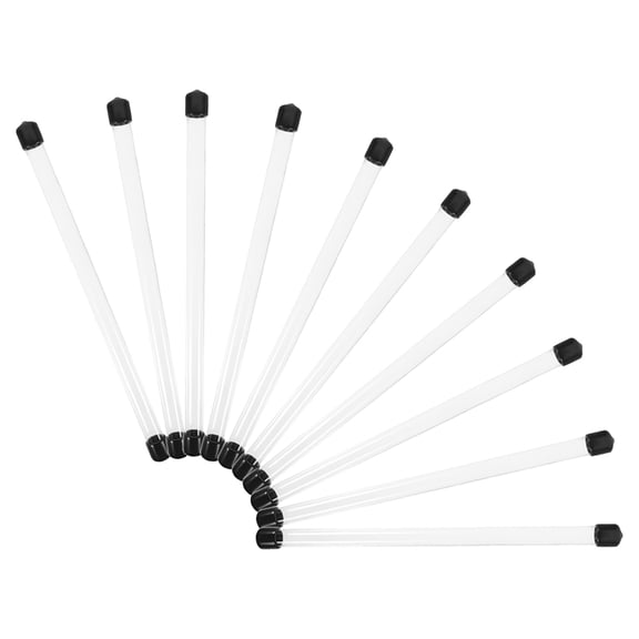 UPKOCH 10 Pcs Storage Tubes with Lid Plastic Round Caps Transparent