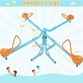 thumbnail image 3 of POWANLI 400lbs Kids Seesaw Teeter Totter Spinning Kids Outdoor Playground Equipment, Swiveling 360 Degrees Rotating for Kids 3-10, 3 of 8