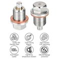 thumbnail image 2 of Magnetic Oil Drain Plug M14 X 1.5MM 2 PCS, Stainless Steel Engine Oil Drain Plugs with 2 Pcs Copper, 2 of 5