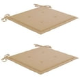 thumbnail image 6 of vidaXL Patio Chairs Outdoor Patio Dining Chair with Cushions Solid Wood Acacia, 6 of 11