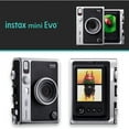 thumbnail image 6 of Fujifilm Instax Mini EVO Hybrid Black Instant Camera - Pixi Bundle | Instax Mini Twin Pack Instant Film | 16GB microSD Card with Adapter | Black Camera Case, 6 of 9
