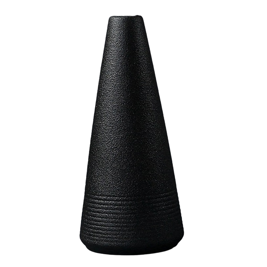decorative flowers vases,black ceramic vase modern ceramic vase pottery