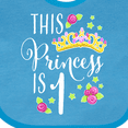 thumbnail image 4 of Inktastic This Princess is One First Birthday Girls Baby Bib, 4 of 4