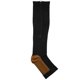 thumbnail image 2 of 2X Medias de Compresión Calcetín de Compresión con Cremallera de Nylon Pierna Soporte de Rodilla Punta Abierta Que Evita Las Venas Varicosas Calcetines Elásticos (Negro) XXL, 2 of 8