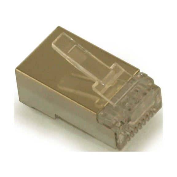 RJ45 Modular Plugs for CAT6 **SHIELDED** Wire, Pkg of 100