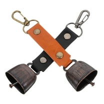 Hytrove 2pcs Vintage Bear Warning Bell Sound Lost Pet Bell For Hiking Camping Compact Lightweight Colors