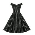 thumbnail image 1 of Vestidos Para Mujer Vestidos de Regreso A Casa Estampado Floral en La Playa Fuera Del Hombro Vestido de Columpio Hasta La Rodilla Odeerbi  ODB154295, 1 of 8