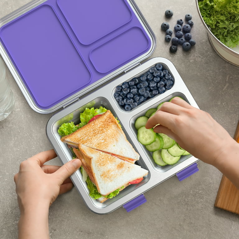 Bentgo Kids' Chill Lunch Box, Bento-Style Solution, 4 Compartments &  Removable