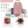 thumbnail image 2 of Pañalera Mochila Para Bebe Mama Moderna Impermeable De Viaje Modelo Rosa, 2 of 4