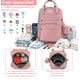 thumbnail image 2 of Pañalera Mochila Para Bebe Mama Moderna Impermeable De Viaje Modelo Rosa, 2 of 4