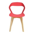 thumbnail image 2 of Set Sillas Mundo In Moura 4 Sillas para Comedor Sala Moderna Rojo, 2 of 8