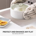thumbnail image 3 of Ht Viik Placemats Set of 5 Vinyl/Plastic Woven Place Mats for Kitchen Table Indoor/Outdoor Washable Placemat Wipeable Dining Table Mats, 3 of 7