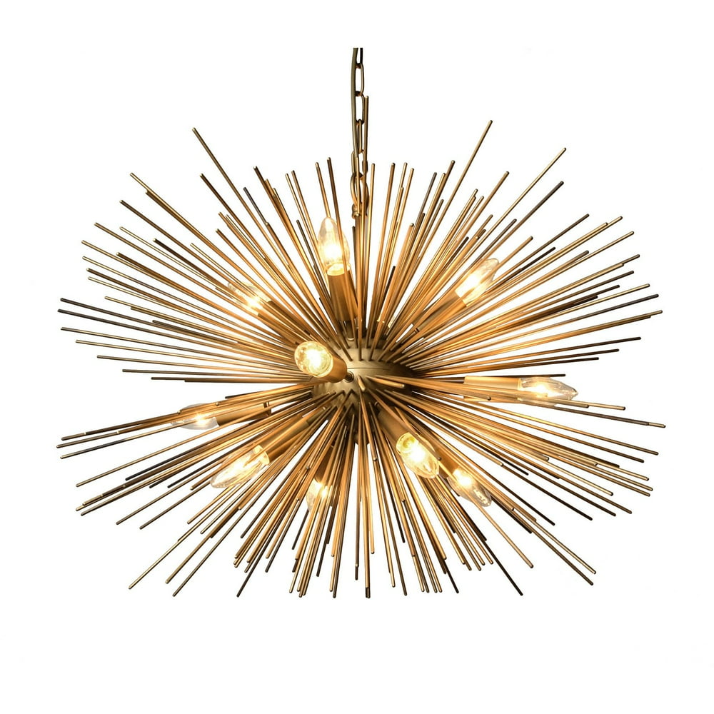 12 Light Chandelier in Gold finish