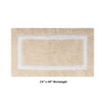thumbnail image 4 of Better Trends 3 Piece Bathroom Rugs Set 100% Cotton Soft Bath Mat Water Absorbent, Reversible, Machine Washable for Home, Bathroom Decor Toilet Base Contour Mat, Hotel Multi Collection - Sand/White, 4 of 7