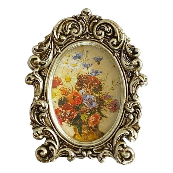 Vintage Style Photo Frame Picture Holder Decorative Ornaments Elegant Desktop