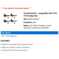 thumbnail image 2 of Tie Rod End Kit - Compatible with 1970 - 1976 Dodge Dart 1971 1972 1973 1974 1975, 2 of 2