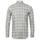 thumbnail image 1 of Skinni Fit - Camisa de manga larga a cuadros para hombre (Gris), 1 of 3