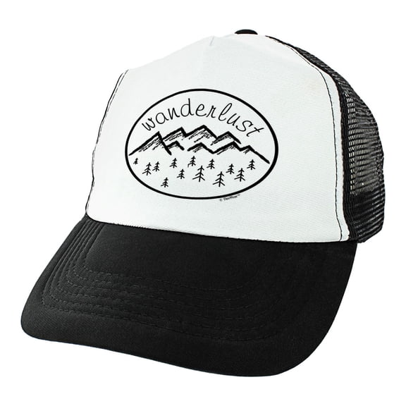 ThisWear Travel Gifts Wanderlust Hat Adventure Apparel Hike Hat Mountain Hiker Gifts Wanderlust Trucker Hat