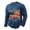 Style01_Blue, variant on Men's 250th Anniversary Long Sleeve T-Shirt, 1776-2026 Vintage American Flag Print with We The People Text