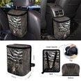 thumbnail image 4 of Yuyamidu Deer Car Seat Cover Full Set of 15 Piece Steering Wheel Cover American Flag Seat Belt Covers Trash Can Air Vent Pouch Rear View Mirror Cover Coasters Key Chain Car Accessories, 4th of July, 4 of 7