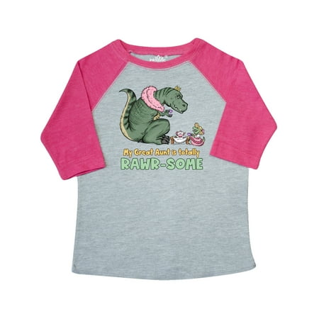 

Inktastic My Great Aunt Is Totally Rawr-Some Tea Rex Party Gift Toddler Boy or Toddler Girl T-Shirt
