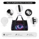 thumbnail image 4 of Fotbe v Bolsa de Viaje con Estampado, Bolsa de Fin de Semana para Mujer con Compartimento para Zapatos, Bolsa de Gimnasio con Bolsillo Húmedo, 4 of 7