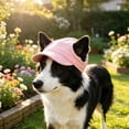 thumbnail image 6 of Dog Baseball Cap, Dog Sun Hat,Breathable Lightweight Design, Secure Adjustable Chin, Quick-Dry Fabric Reinforced Brim Small Medium Large Dogs Pink, 6 of 6
