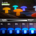 thumbnail image 5 of Magshion Outdoor Garden LED Glowing Mushroom Lights RGB 16 Color-Changing, Rechargeable Lights for Pathway Landscape Patio Yard Lawn Backyard, Remote Control (Medium), 5 of 11