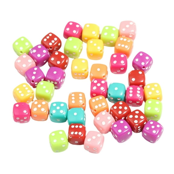 50 Pcs/Set Colorful Dices Board Game Acessories Acrylic Dices for Home Parties