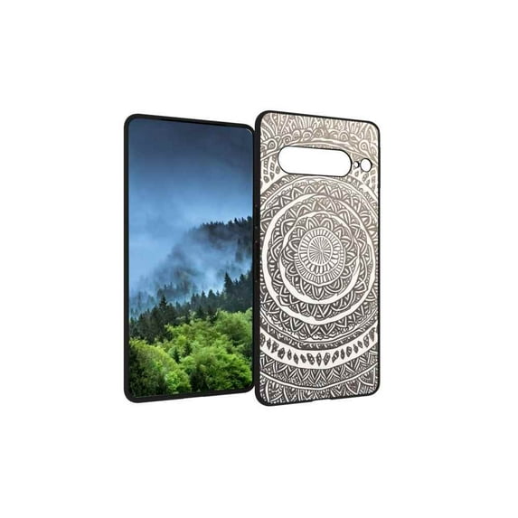 Mandala-Design-199 Phone Case, Degined for Google Pixel 7 Pro Case Men Women, Flexible Silicone Shockproof Case for Google Pixel 7 Pro