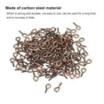 thumbnail image 4 of 300 Pack Small Screw Eye Hooks Mini Eyelets Screws, 4.5x10x1.2mm, Copper Tone, 4 of 5