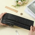thumbnail image 3 of 1 pc 90.5 x 3.9in Peel and Stick Wallpaper Border Crown Molding Black Self Adhesive Flexible Baseboard Trim Waterproof Mirror Sticky Wall Edging Base Lines Foam for Hotel Home DIY Decor, 3 of 9