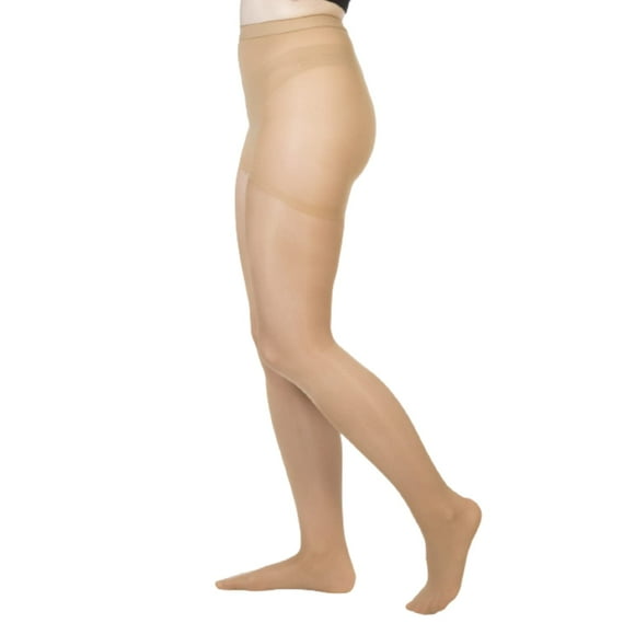 Allegro 20-30 mmHg Essentiel 33 Collants de Compression Transparents de Soutien - Bas de Compression Confortables pour Femmes à Bout Fermé