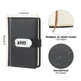 thumbnail image 2 of A6 Diary with Lock, Journal with Lock Cute Journaling Leather Notebook Journal Diary, Black, 2 of 7