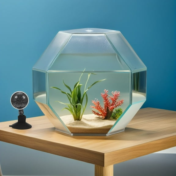 OUNONA 1Pc Fish Tank Bubbler Black with Rotary Control for Uniform Oxygen Diffuser