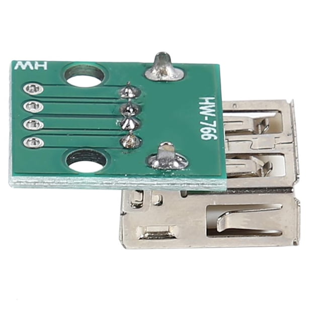 10 Uds tipo A hembra USB a DIP 2,54mm placa PCB adaptador convertidor conector