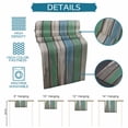 thumbnail image 6 of Wood Grain Table Runner, Blue Green White Wood Texture Country Simple Kitchen Table Runners Dress Scarves for Table Decorations Party/Restaurant/Indoor Outdoor Use, 18x72in, 6 of 9