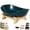 Green, variant on 1/2/3 Tier Fruit Basket for Counter,Oval Plastic Fruit Bowl with Bamboo Stand,Detachable Kitchen Organizer Storage Display