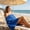 Blue#2, variant on Large Quick Dry Bath Towel Double-Sided Plush Beach Swimming Towel for Sports - Highly Absorbent Microfiber Towel for Pool Gym Camping Travel - Soft and Fast Drying 160x80cm