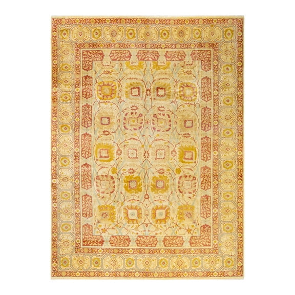 Mogul, One-of-a-Kind Hand-Knotted Area Rug - Yellow, 10' 1" x 14' 0"