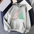thumbnail image 2 of Sudadera de Moda Gibobby Casual con Capucha Estampado de Dinosaurio Verde XXL, 2 of 5