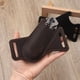 thumbnail image 1 of Funda de cuchillo plegable de cuero de vaca para acampar y hacer senderismo, funda para herramientas tácticas portátiles para colgar en la cintura, bolsa de almacenamiento de bolsillo para cuchillo pl, 1 of 6