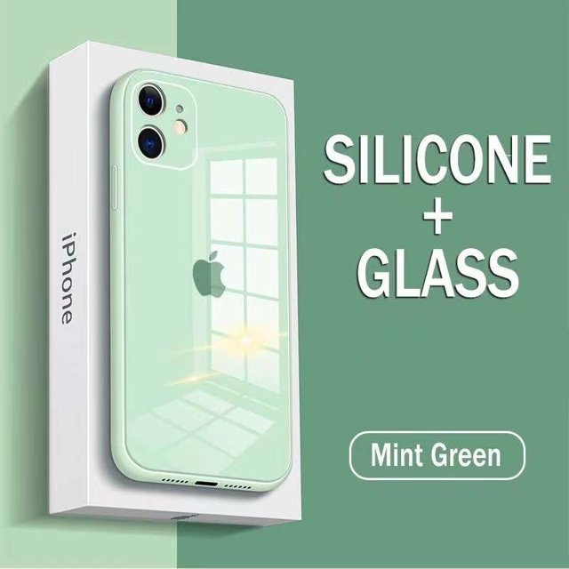 Funda De Vidrio Templado Líquido Para iPhone 14 14Pro 14Plus 14 Pro Max 13 13Pro 13 12 11 7 7Plus 8 8Plus X XS XR 9H Carcasa Protectora De Cámara Dura A Prueba De Golpes