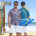 thumbnail image 6 of Hawaiian Shirt for Men Tropical Shirts Summer Beach Button Down Short Sleeve Luau Aloha Floral Cruise Vacation Outfit 2026, 6 of 7