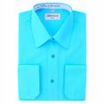 thumbnail image 2 of Berlioni Aqua Solid Mens Dress Shirt, 2 of 3