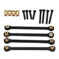 thumbnail image 2 of Juego de 4 varillas de tracción para coche RC, repuesto de varilla tensora, actualización para 1:24 Negro, 2 of 5