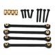 thumbnail image 2 of Juego de varils de tracción de aleación de aluminio de 4 Uds., actualización de repuesto para coche de control remoto 1/24, piezas de acces Negro Macarena tirador de dirección, 2 of 8